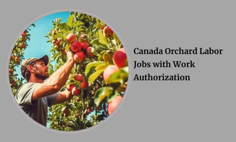 Canada Orchard Labor Jobs with Work Authorization