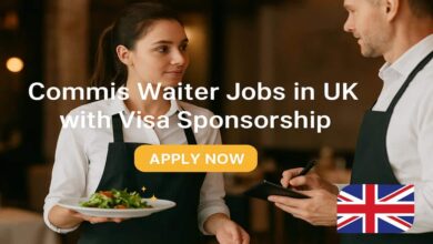 Commis Waiter Jobs in UK with Visa Sponsorship