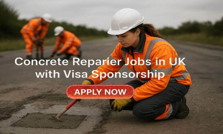 Concrete Repairer Jobs in UK with Visa Sponsorship
