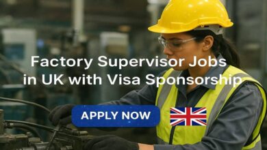 Factory Supervisor Jobs in UK with Visa Sponsorship