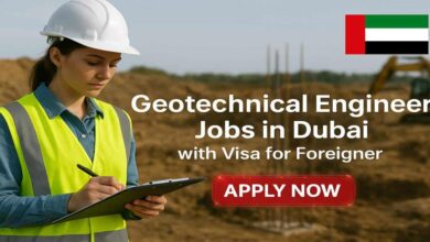 Geotechnical Engineer Jobs in Dubai with Visa for Foreigner