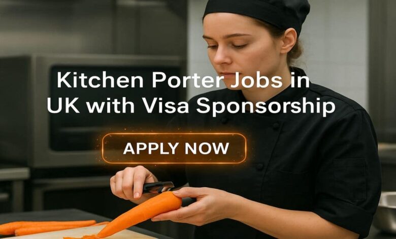 Kitchen Porter Jobs in UK with Visa Sponsorship