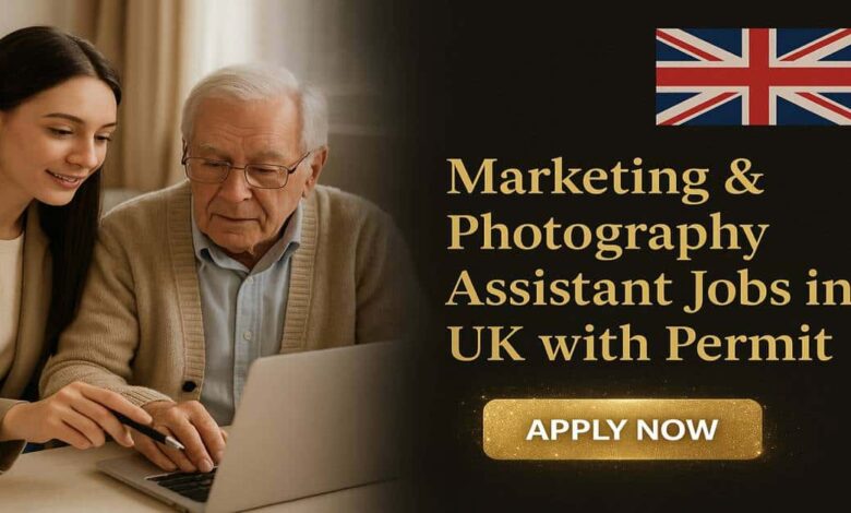 Marketing & Photography Assistant Jobs in UK with Permit