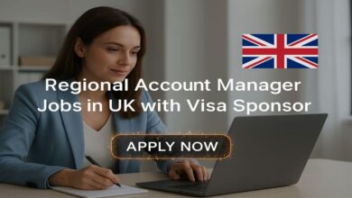 Regional Account Manager Jobs in UK with Visa Sponsor