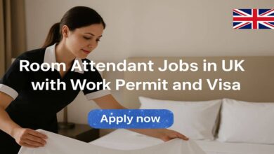 Room Attendant Jobs in UK with Work Permit and Visa