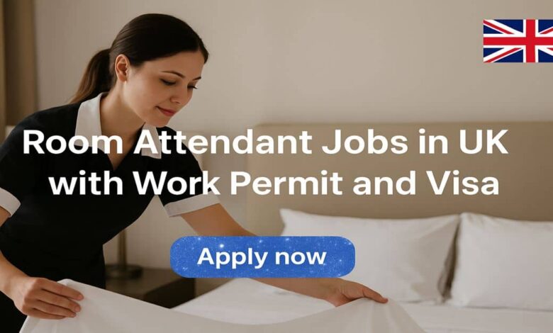 Room Attendant Jobs in UK with Work Permit and Visa