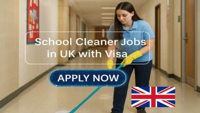 School Cleaner Jobs in UK with Visa