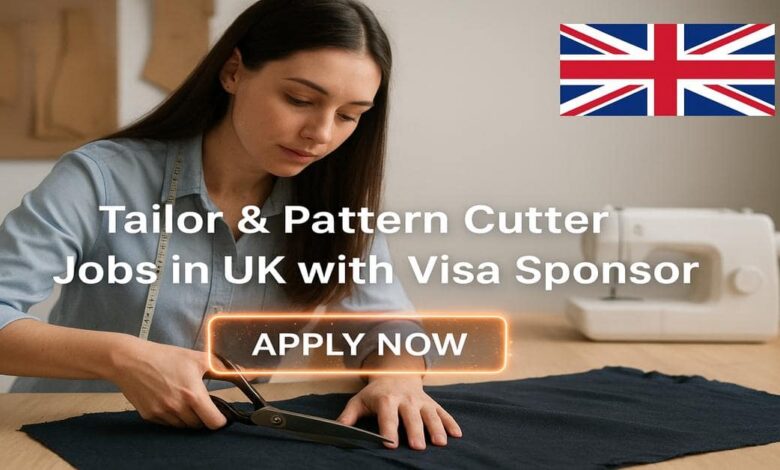 Tailor & Pattern Cutter Jobs in UK with Visa Sponsor