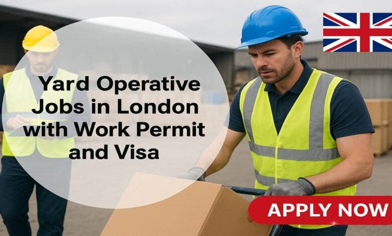 Yard Operative Jobs in London with Work Permit and Visa