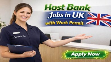 Host Bank Jobs in UK with Work Permit