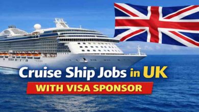 Cruise Ship Jobs in UK with Visa Sponsor
