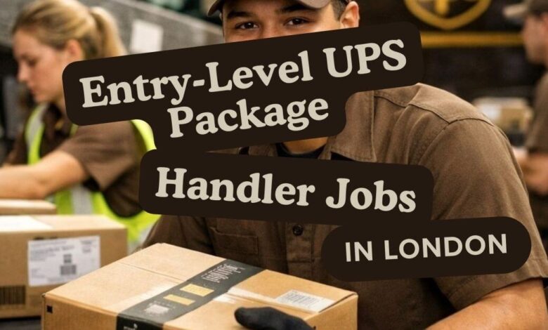 Entry-Level UPS Package Handler Jobs in London