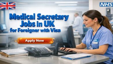 Medical Secretary Jobs in UK for Foreigner with Visa
