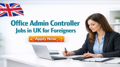 Office Admin Controller Jobs in UK for Foreigners