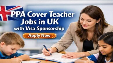 PPA Cover Teacher Jobs in UK with Visa Sponsorship