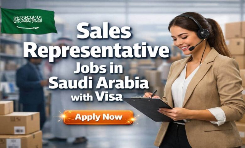 Sales Representative Jobs in Saudi Arabia with Visa