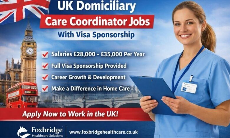 UK Domiciliary Care Coordinator Jobs With Visa Sponsorship