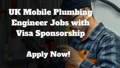 UK Mobile Plumbing Engineer Jobs with Visa Sponsorship