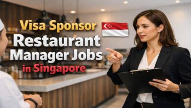 Visa Sponsor Restaurant Manager Jobs in Singapore