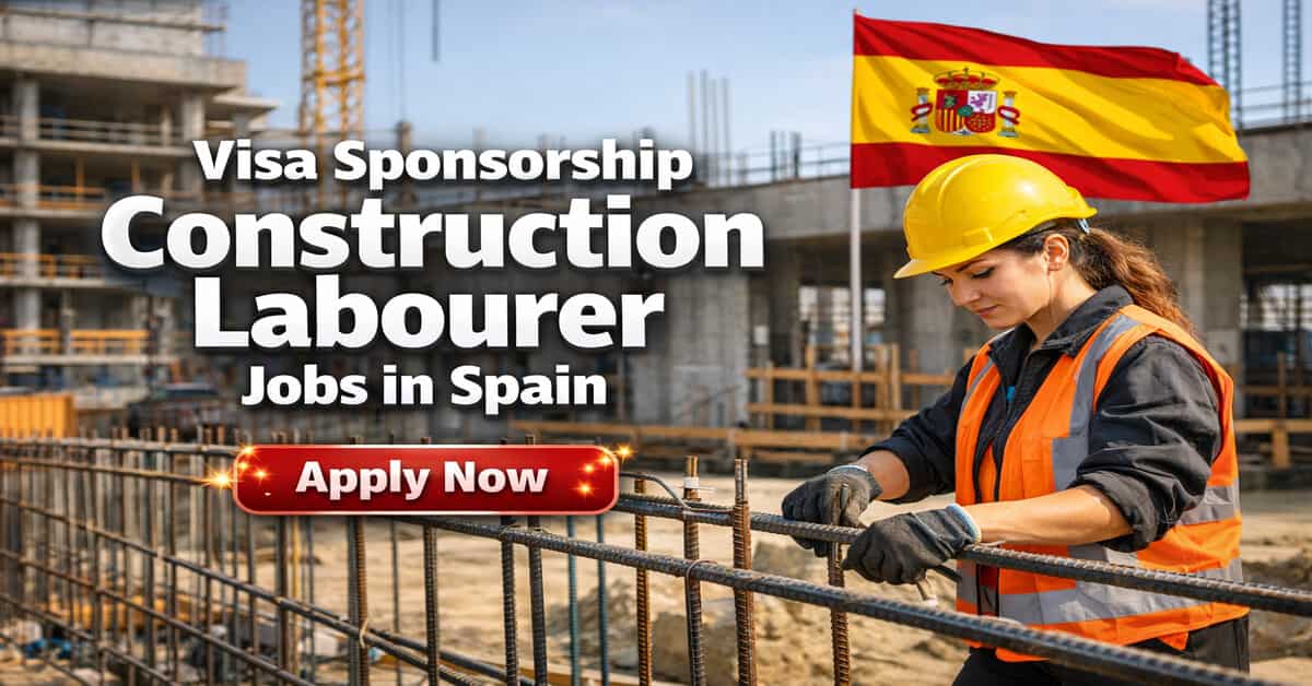 Visa Sponsorship Construction Labourer Jobs in Spain
