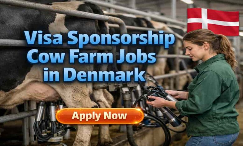 Visa Sponsorship Cow Farm Jobs in Denmark