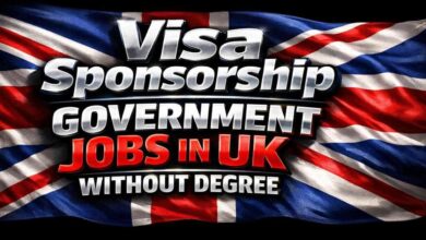 Visa Sponsorship Government Jobs in UK Without Degree