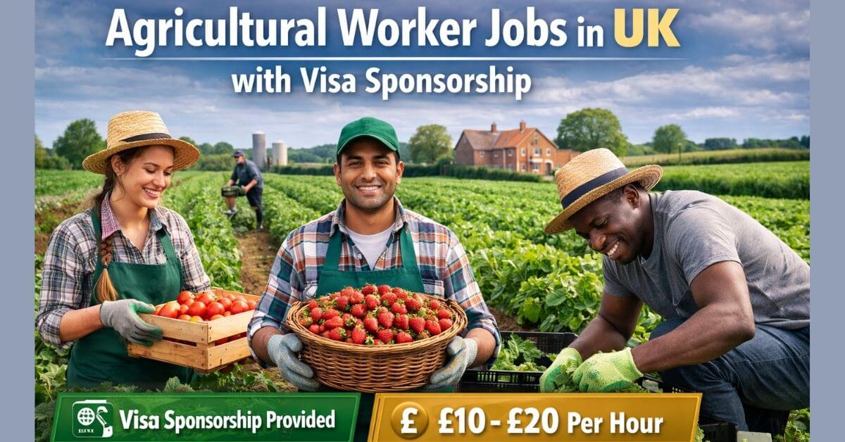 Agricultural Worker Jobs in UK with Visa Sponsorship