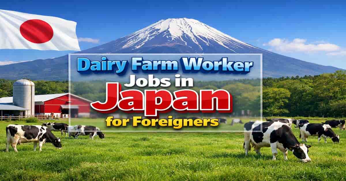 Dairy Farm Worker Jobs in Japan for Foreigners
