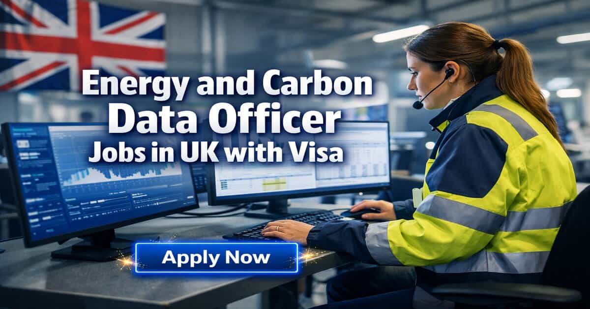 Energy and Carbon Data Officer Jobs in UK with Visa