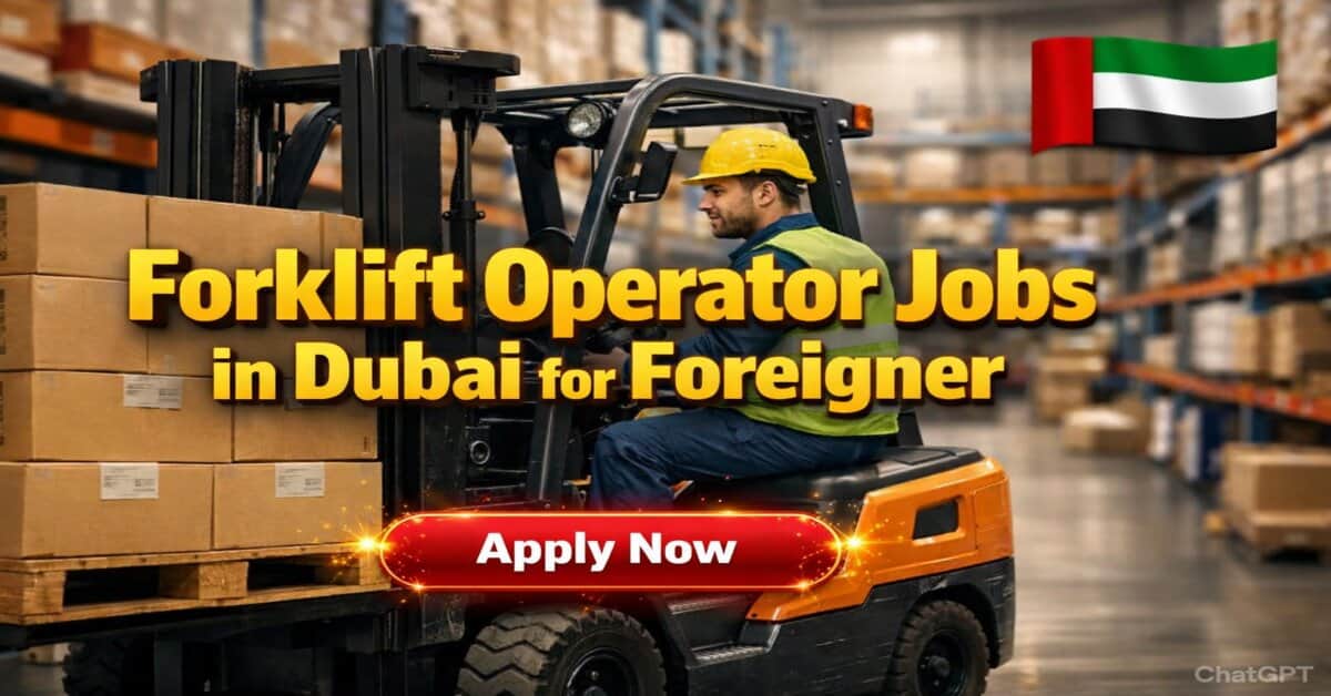 Forklift Operator Jobs in Dubai for Foreigner