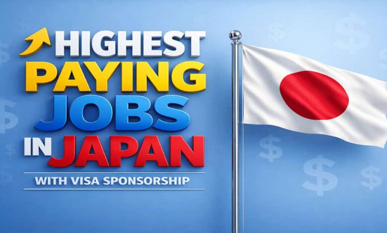 Highest Paying Jobs in Japan with Visa Sponsorship