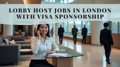 Lobby Host Jobs in London with Visa Sponsorship