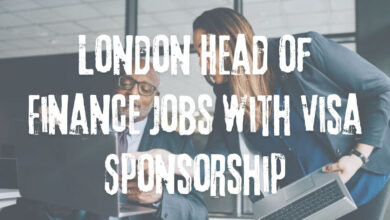 London Head of Finance Jobs with Visa Sponsorship