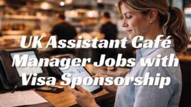UK Assistant Café Manager Jobs with Visa Sponsorship