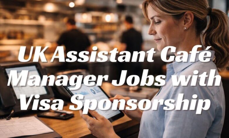 UK Assistant Café Manager Jobs with Visa Sponsorship