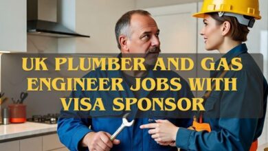 UK Plumber and Gas Engineer Jobs with Visa Sponsor