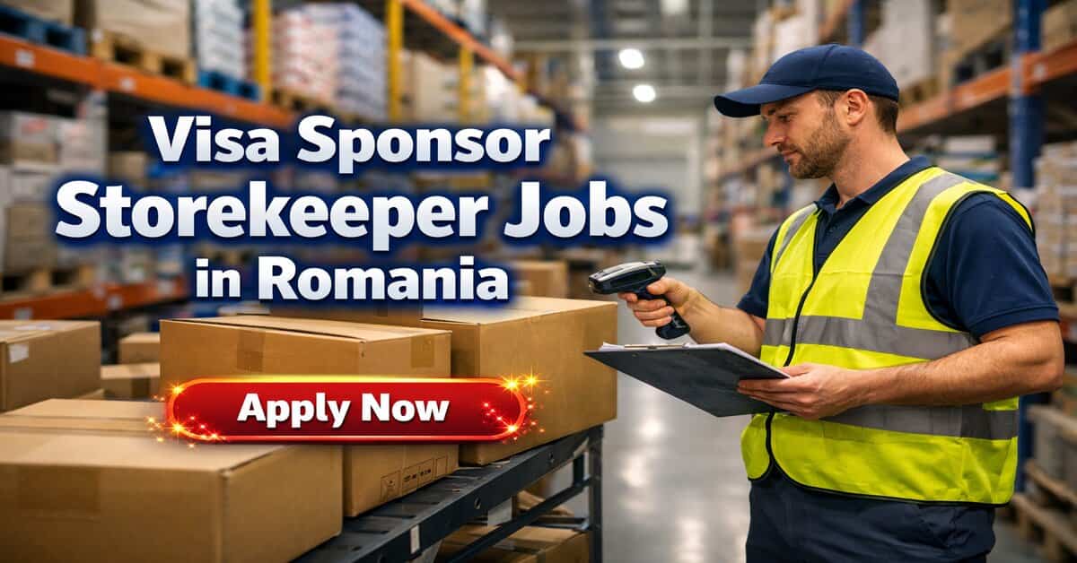 Visa Sponsor Storekeeper Jobs in Romania