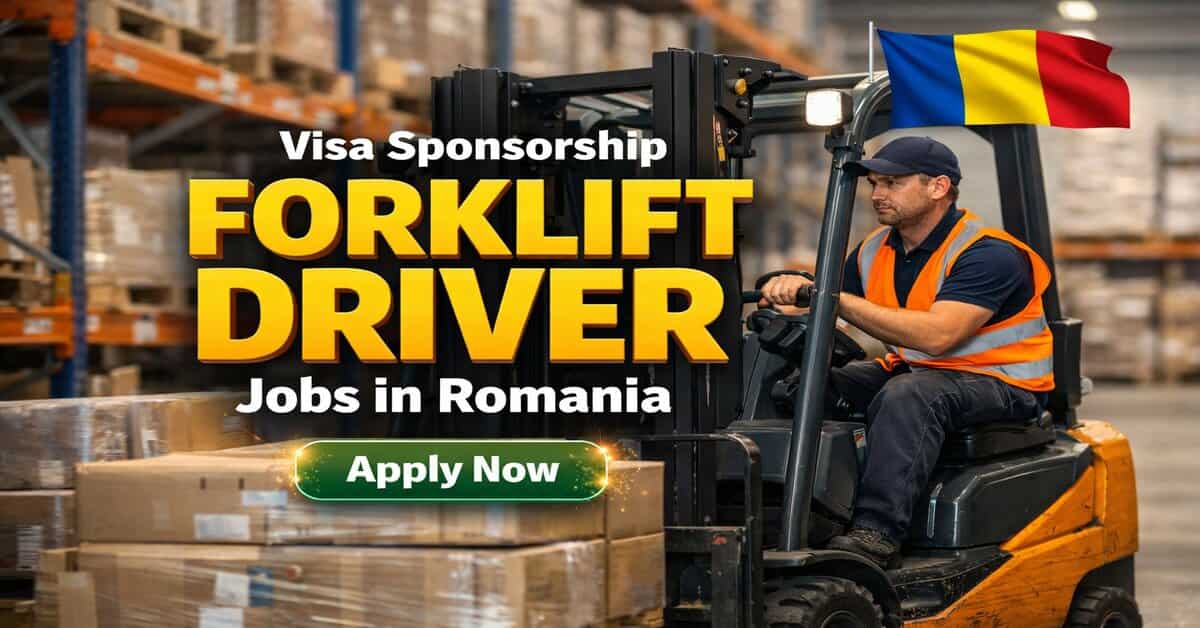 Visa Sponsorship Forklift Driver Jobs in Romania