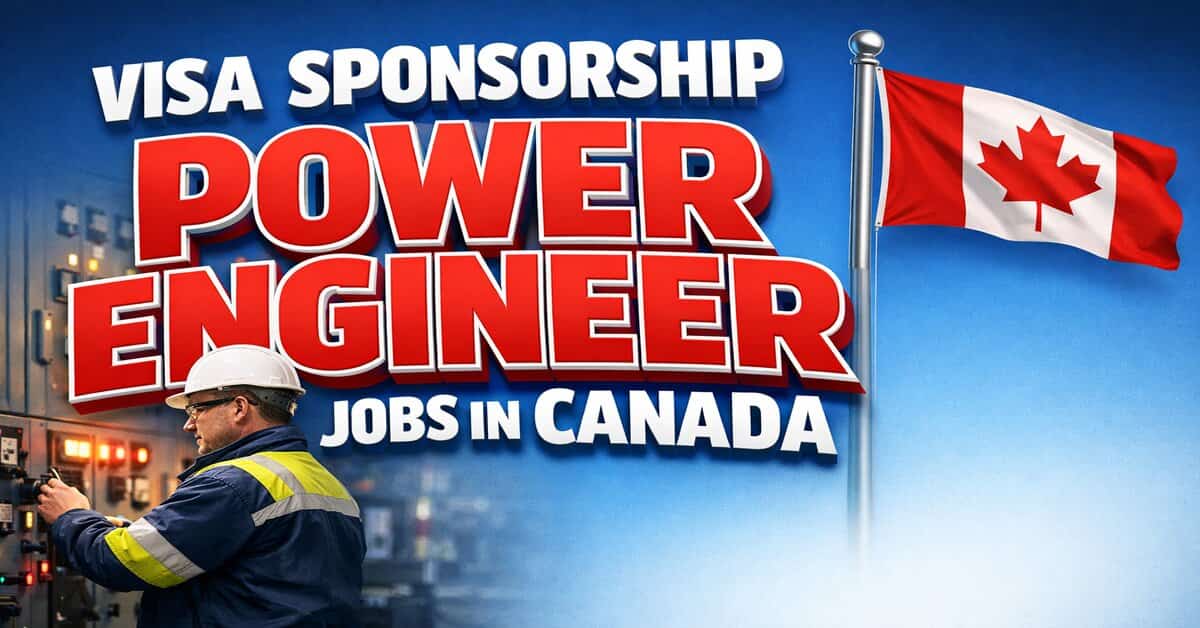 Visa Sponsorship Power Engineer Jobs in Canada