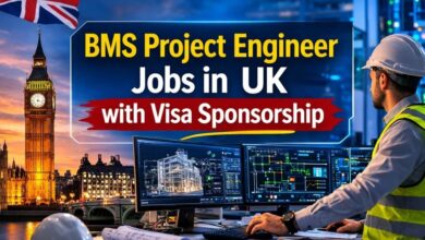 BMS Project Engineer Jobs in UK with Visa Sponsorship
