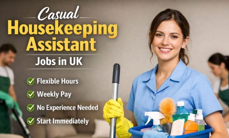 Casual Housekeeping Assistant Jobs in UK