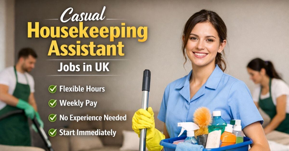Casual Housekeeping Assistant Jobs in UK