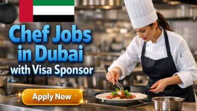 Chef Jobs in Dubai with Visa Sponsor