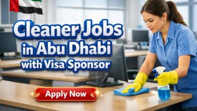Cleaner Jobs in Abu Dhabi with Visa Sponsor