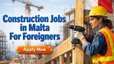Construction Jobs in Malta For Foreigners