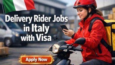 Delivery Rider Jobs in Italy with Visa