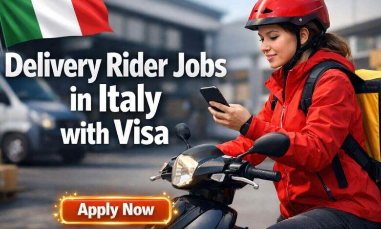 Delivery Rider Jobs in Italy with Visa