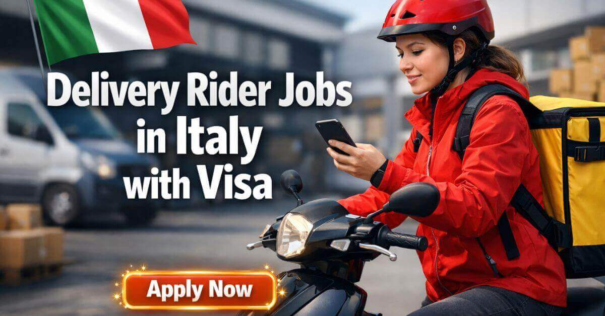 Delivery Rider Jobs in Italy with Visa