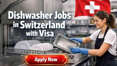 Dishwasher Jobs in Switzerland with Visa