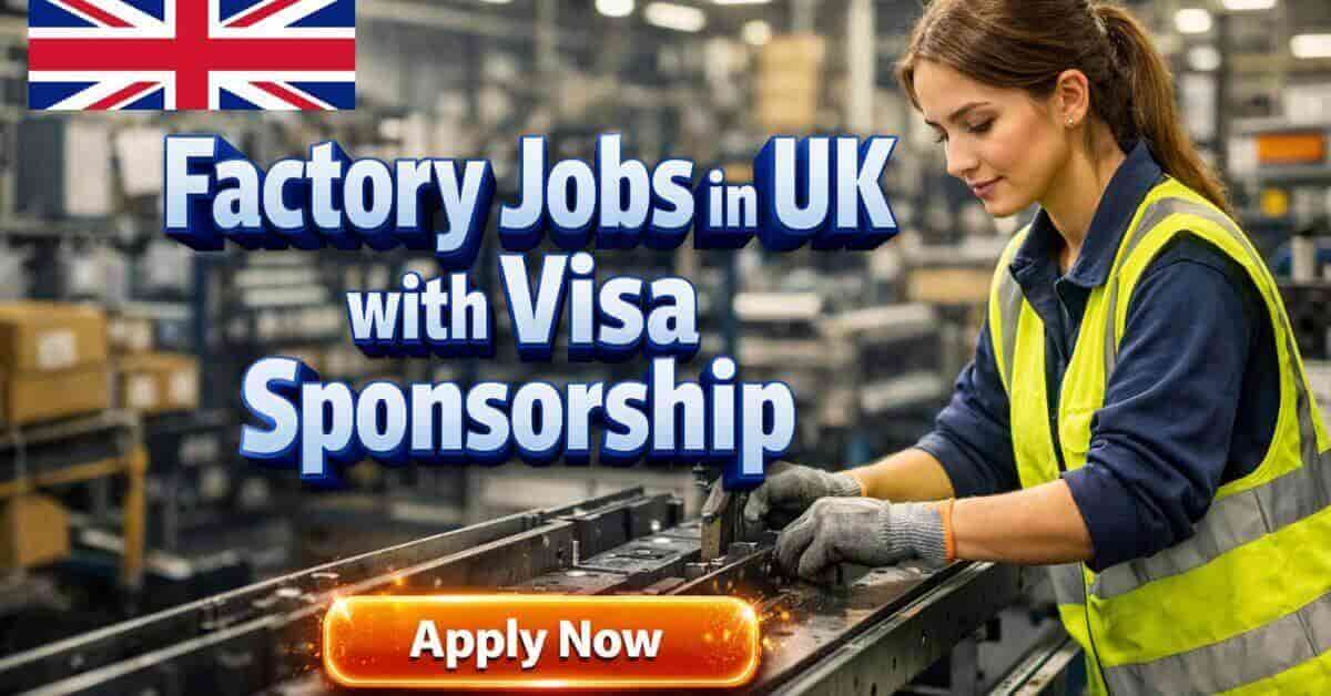 Factory Jobs in UK with Visa Sponsorship